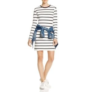 Viktoria + Woods Long Sleeve Black Striped Dress